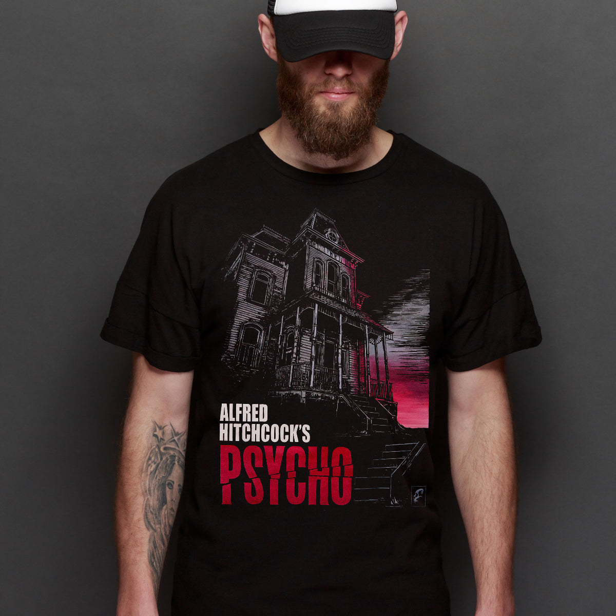 Alfred Hitchcock Pyscho V3 T-shirt Horror Movie Tee