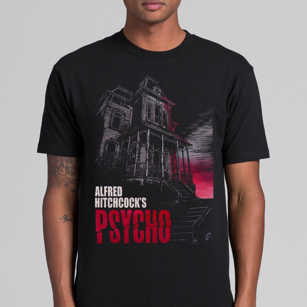 Alfred Hitchcock Pyscho V3 T-shirt Horror Movie Tee