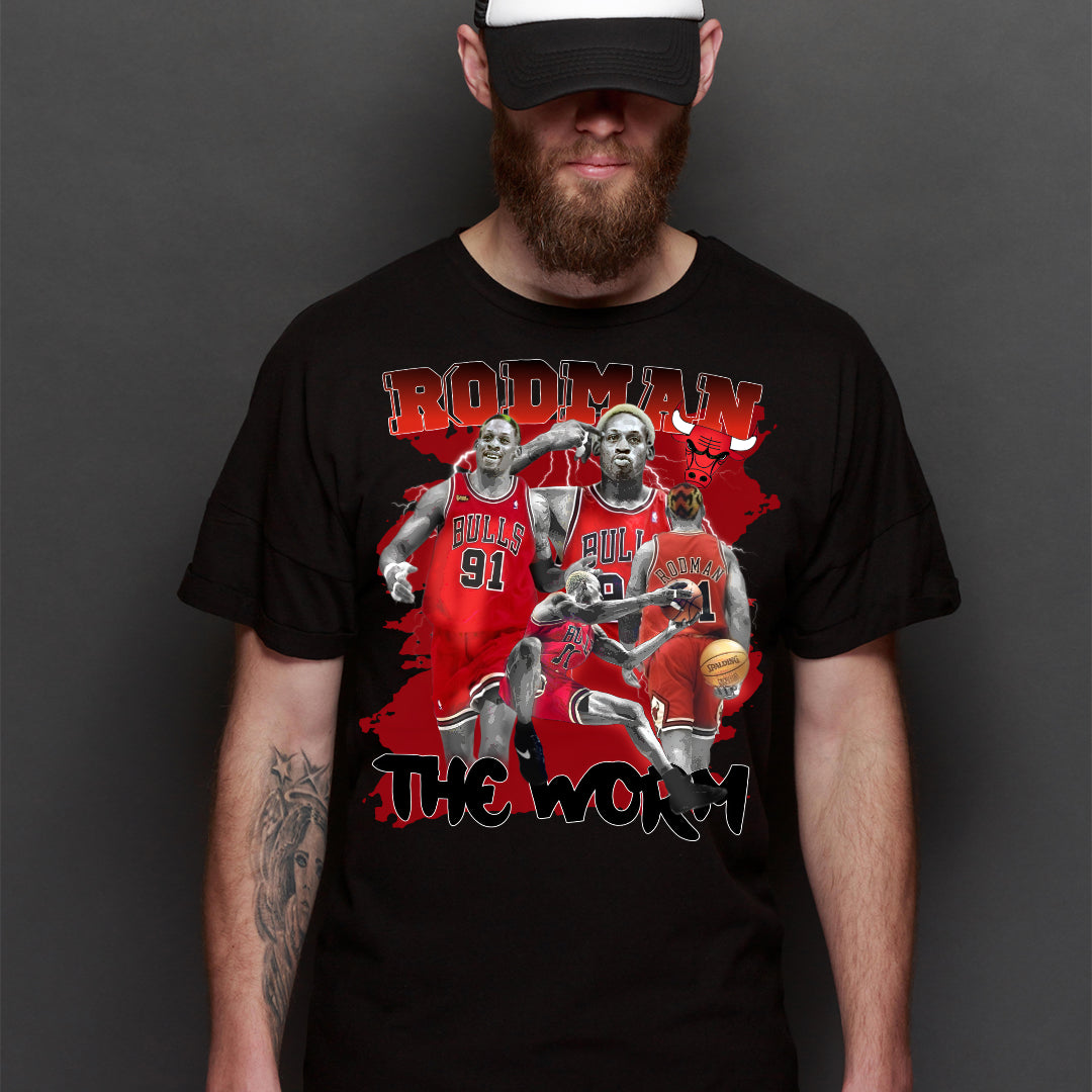 Dennis Rodman V5 NBA T-Shirt Sport Athlete Family Tee