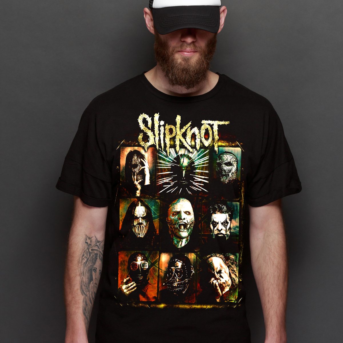 Slipknot V2 T-Shirt Band Family Tee Music Heavy Metal