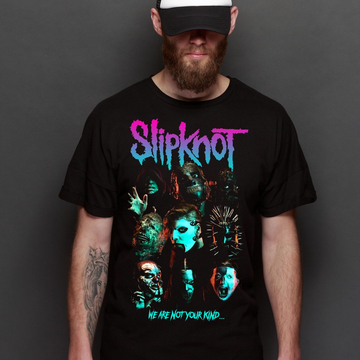 Slipknot V5 T-Shirt Band Family Tee Music Heavy Metal