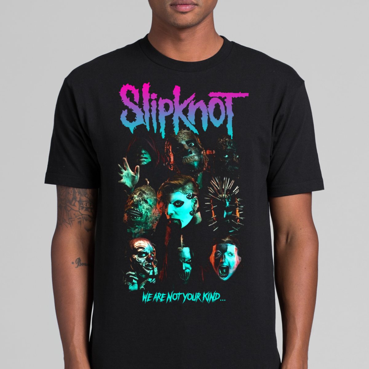 Slipknot V5 T-Shirt Band Family Tee Music Heavy Metal
