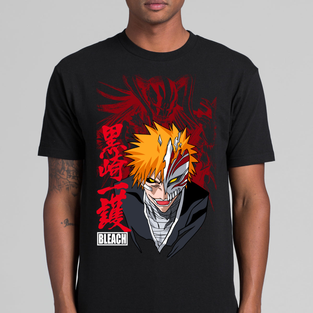 Bleach Ichigo Kurosaki V8 T-shirt Japanese Anime Tee