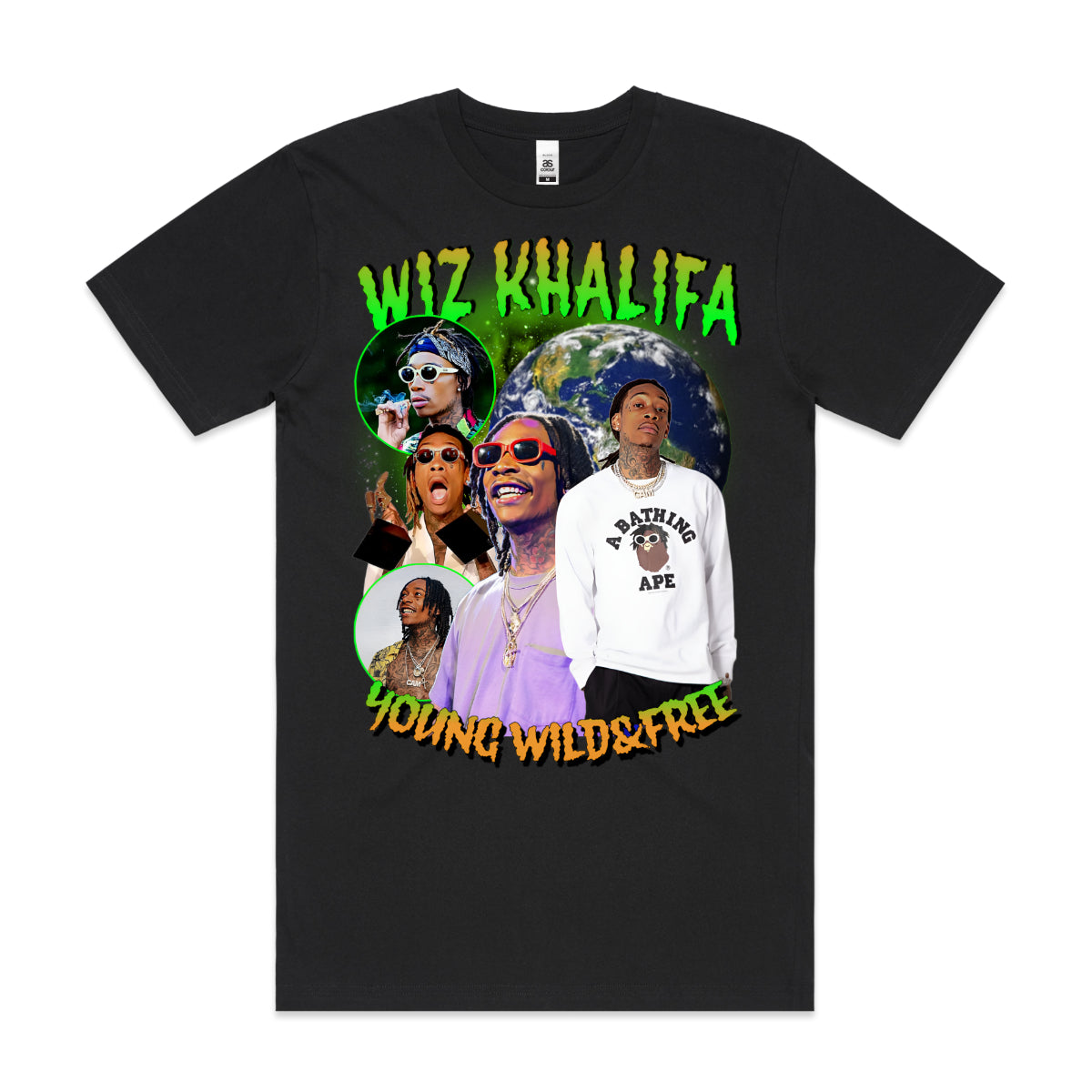 Wiz Khalifa V4 T-Shirt Rapper Family Fan Music Hip Hop Culture