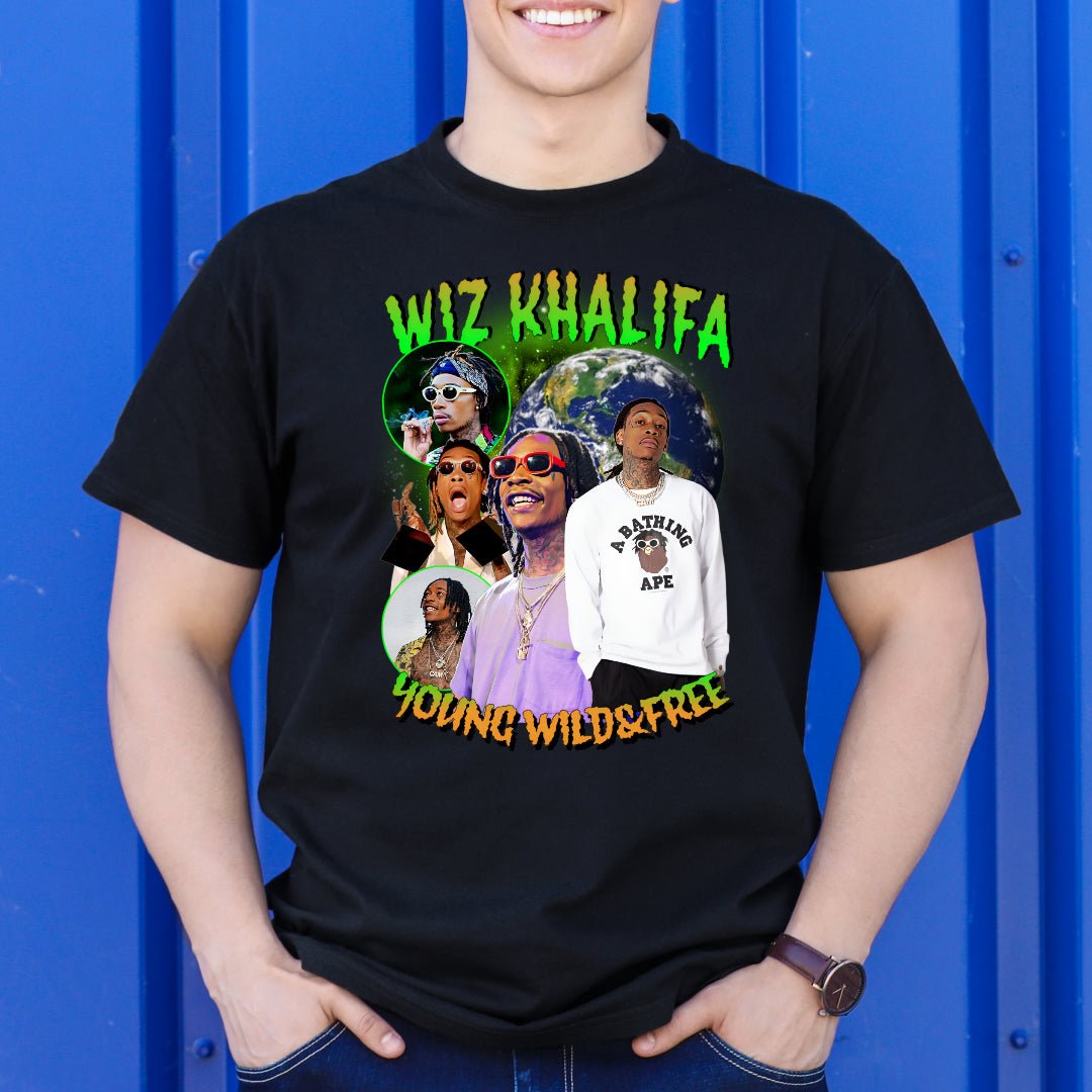 Wiz Khalifa V4 T-Shirt Rapper Family Fan Music Hip Hop Culture