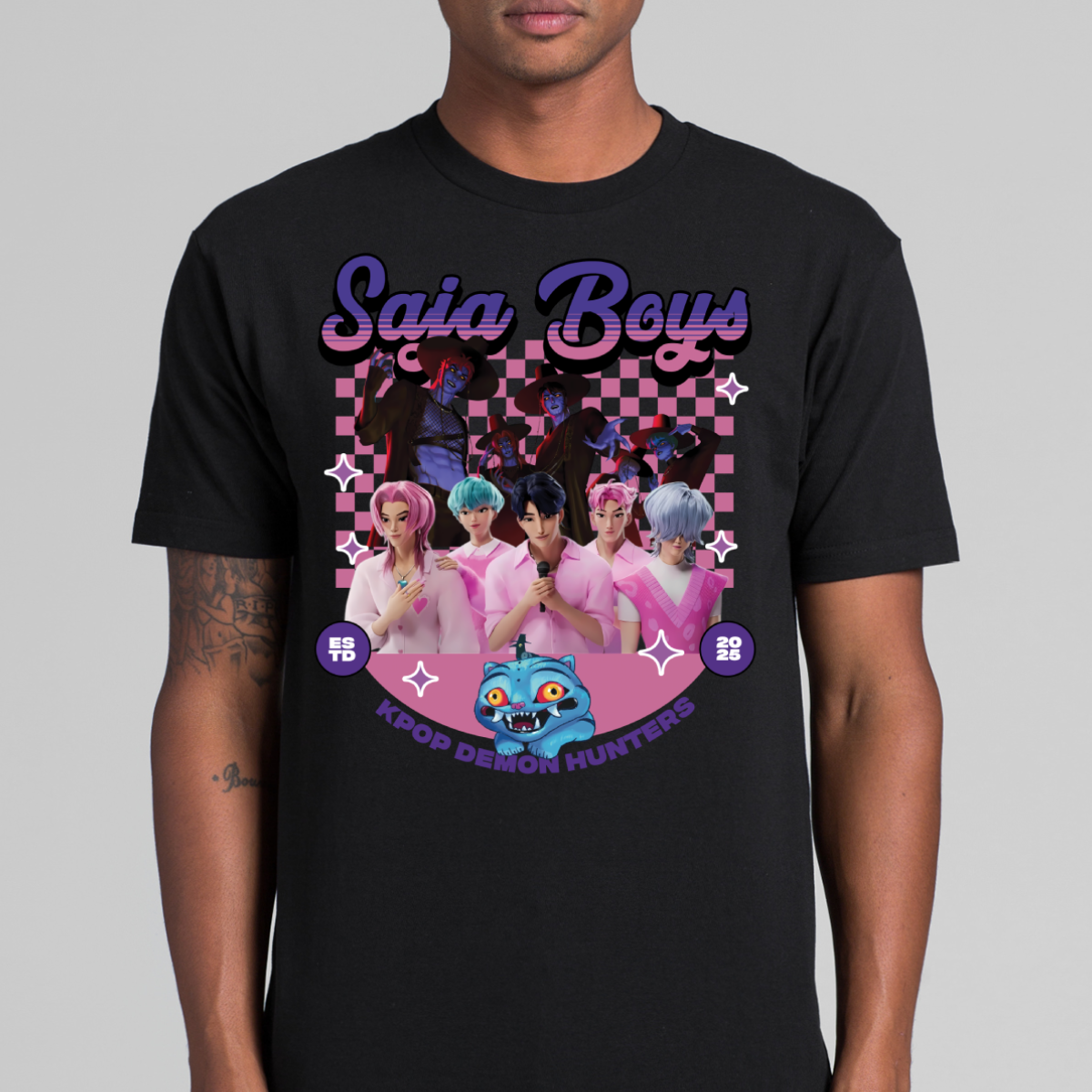 Saja Boys K-pop Demon Hunters V28 T-shirt Animation Movie Tee