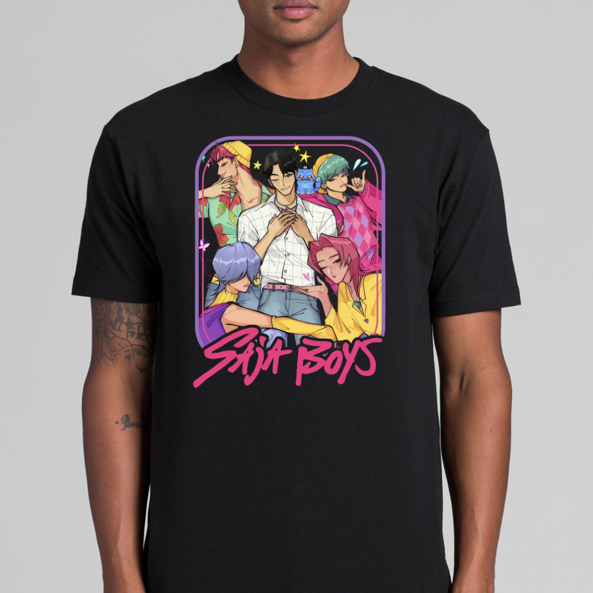 Saja Boys K-pop Demon Hunters V29 T-shirt Animation Movie Tee