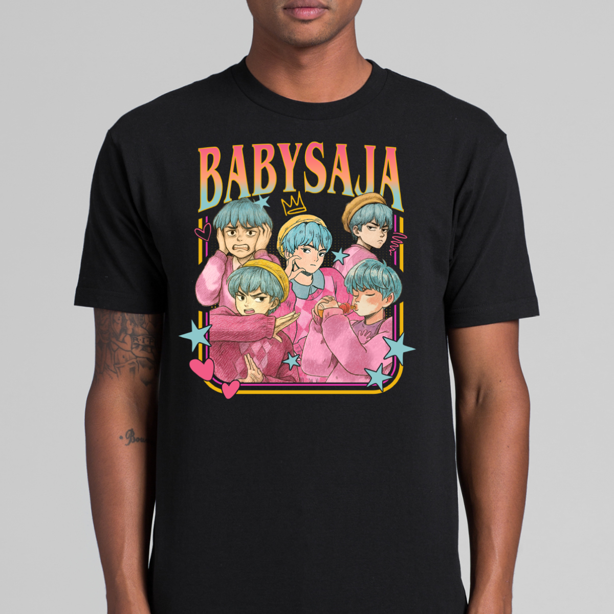 K-pop Demon Hunters Baby Saja V3 T-shirt Animation Movie Tee