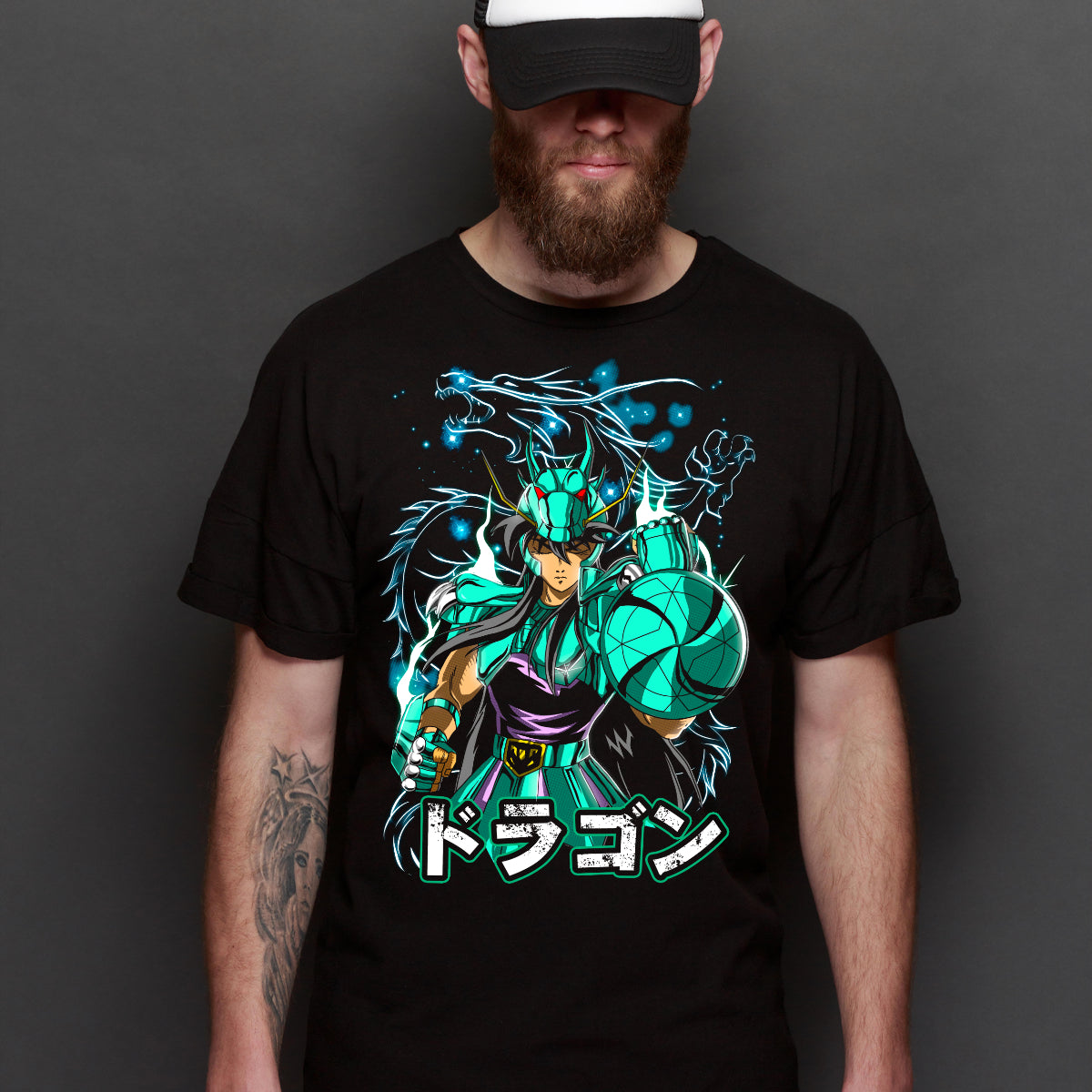 Saint Seiya Dragon Shiryū V2 T-shirt Japanese Anime Tee