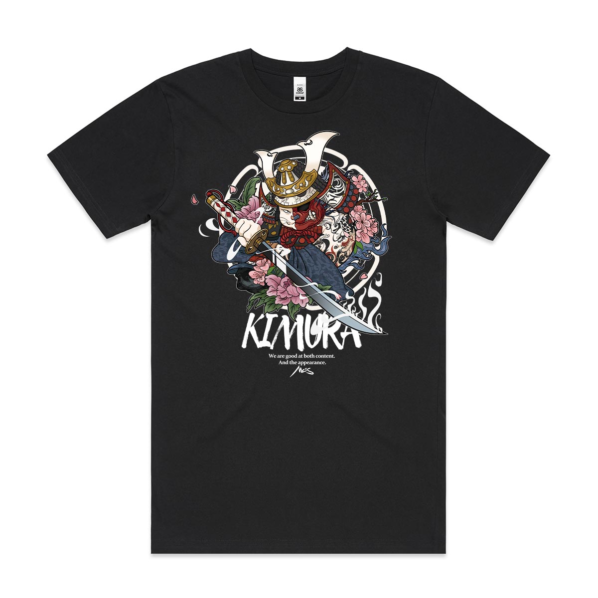 Cat Samurai T-Shirt Funny Cat Tee