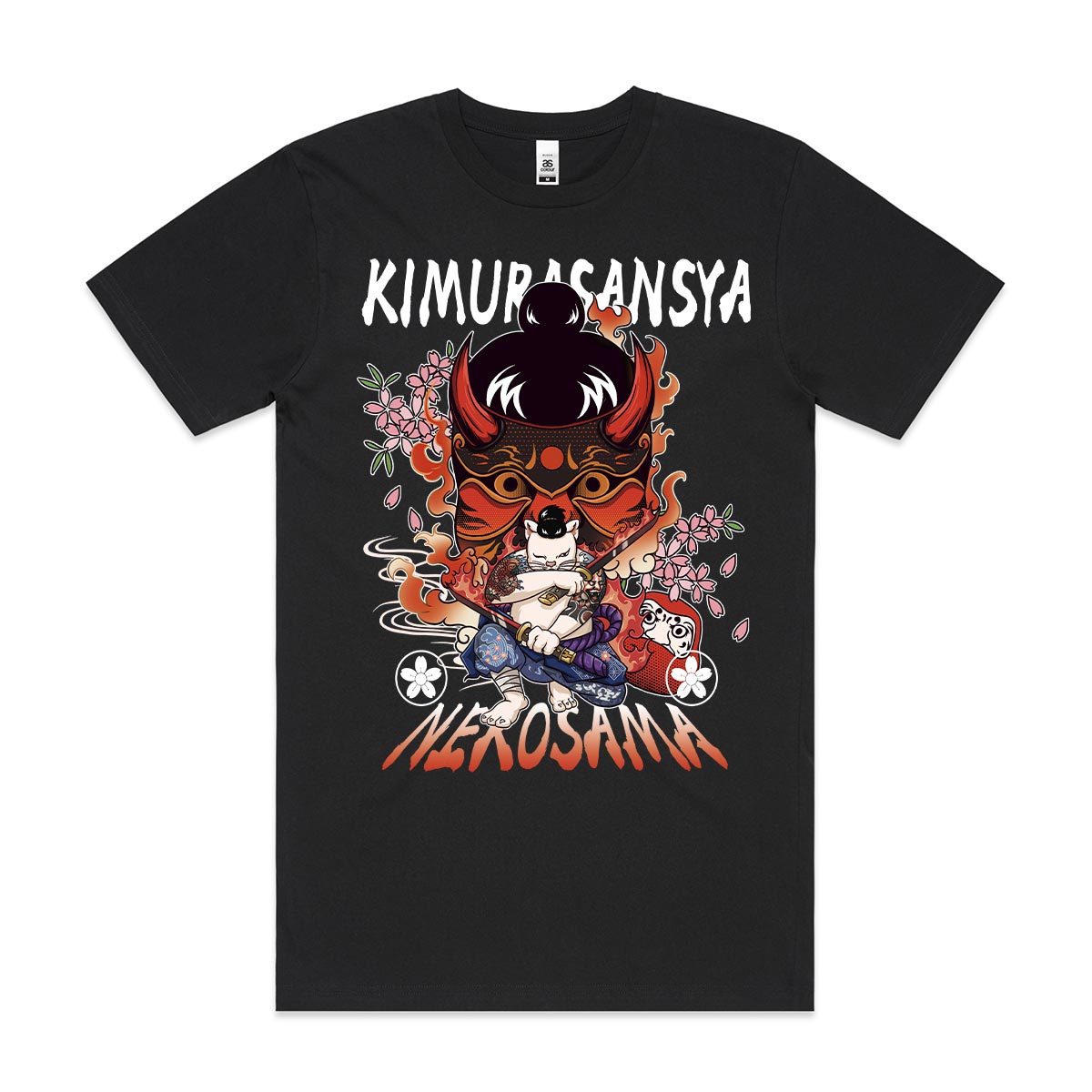 Cat Samurai Ver3 T-Shirt Funny Cat Tee
