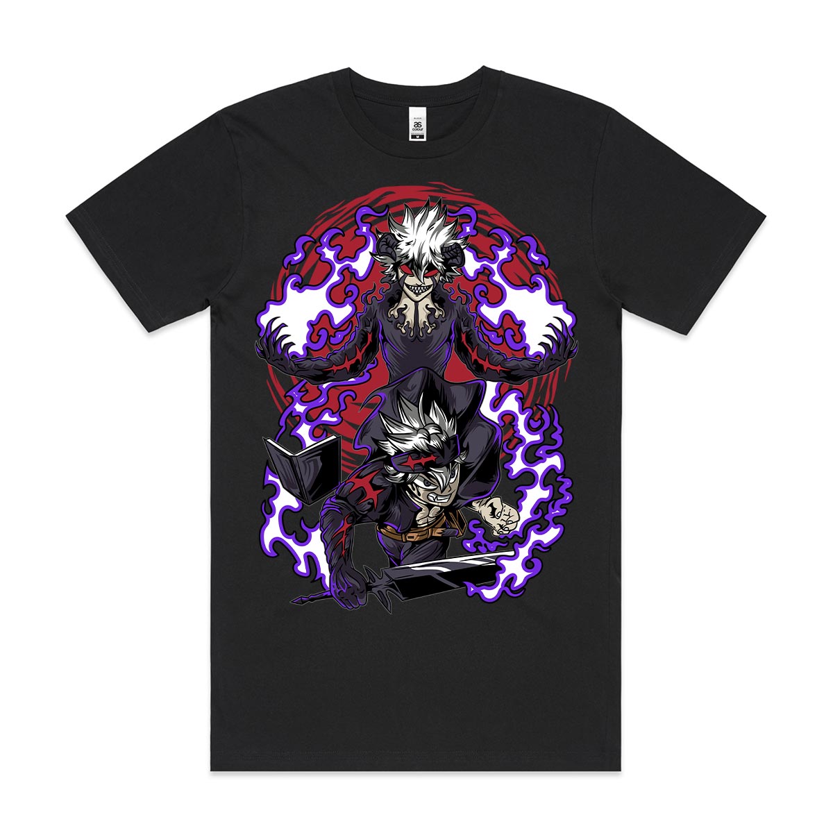 Black Clover Asta T-Shirt Cotton Block Tee Japanese anime