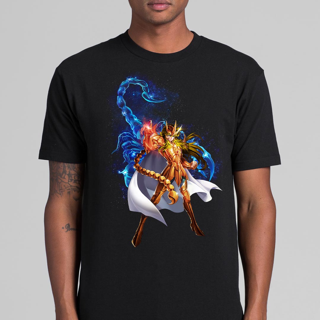 Saint Seiya Scorpio Milo T-Shirt Japanese Anime Tee