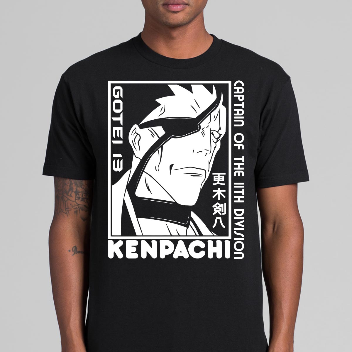 Bleach Gotei 13 Kenpachi T-shirt Japanese anime