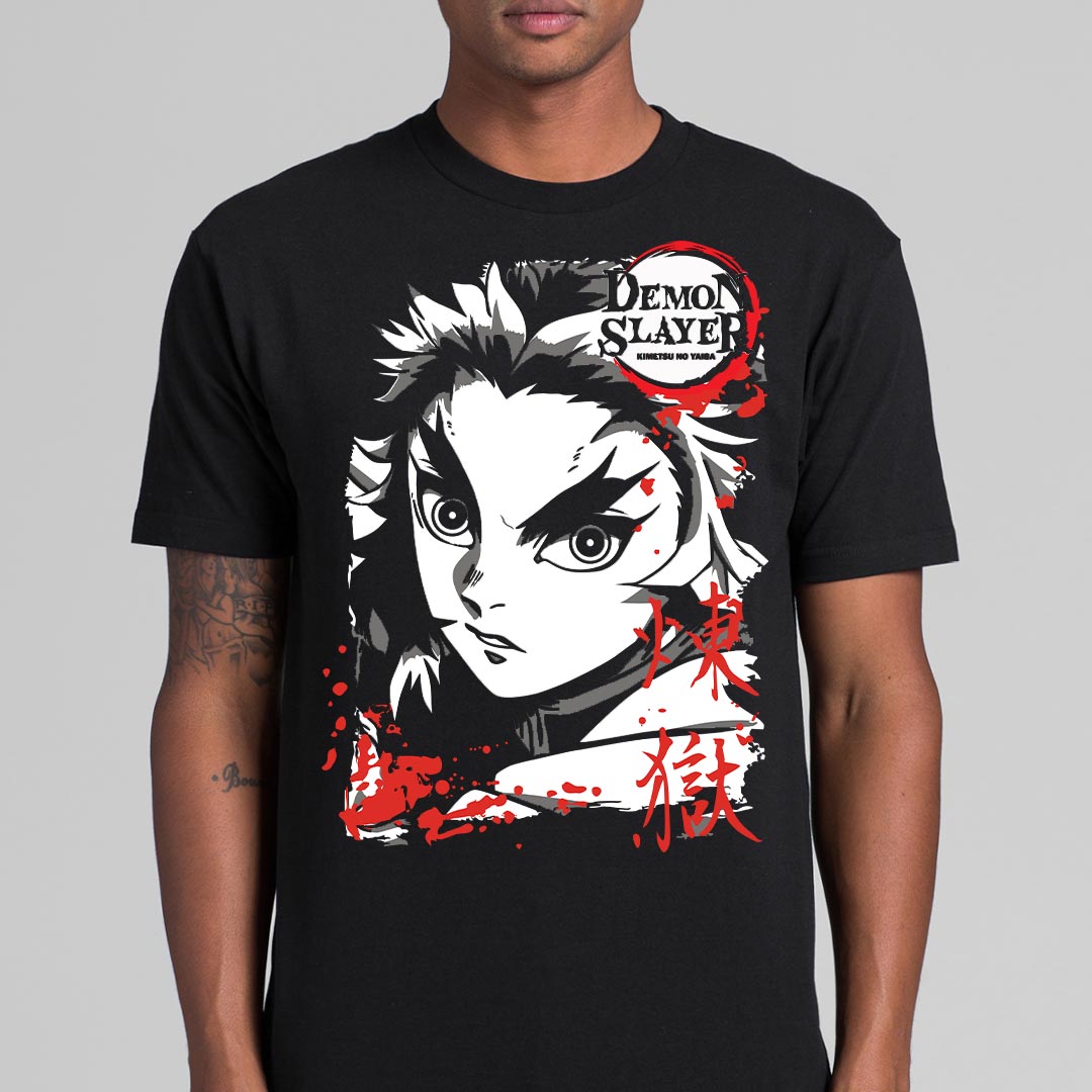 Demon Slayer Kyojuro Rengoku V2 T-Shirt Japanese Anime Tee