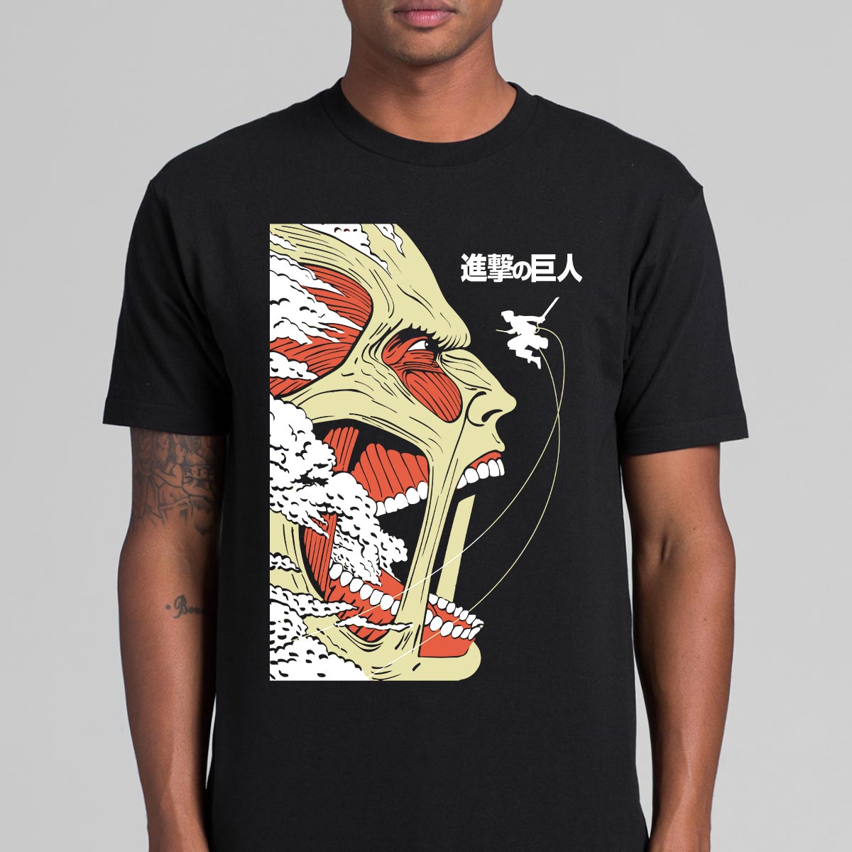 Attack On Titan Colossus Titan 02 T-shirt Japanese anime