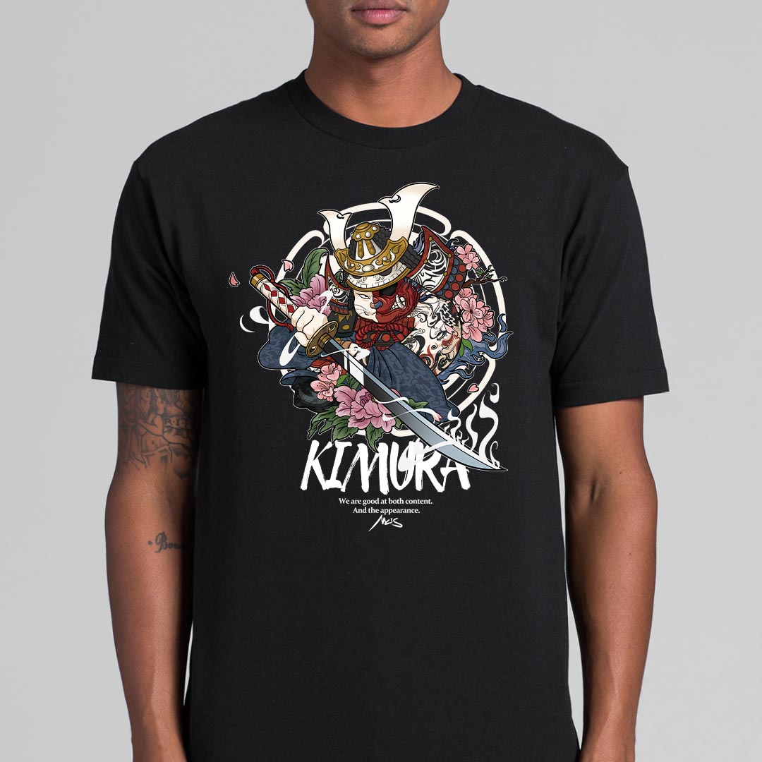 Cat Samurai T-Shirt Funny Cat Tee