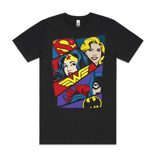 DC Comics Women's Heroine Pop Art Tee