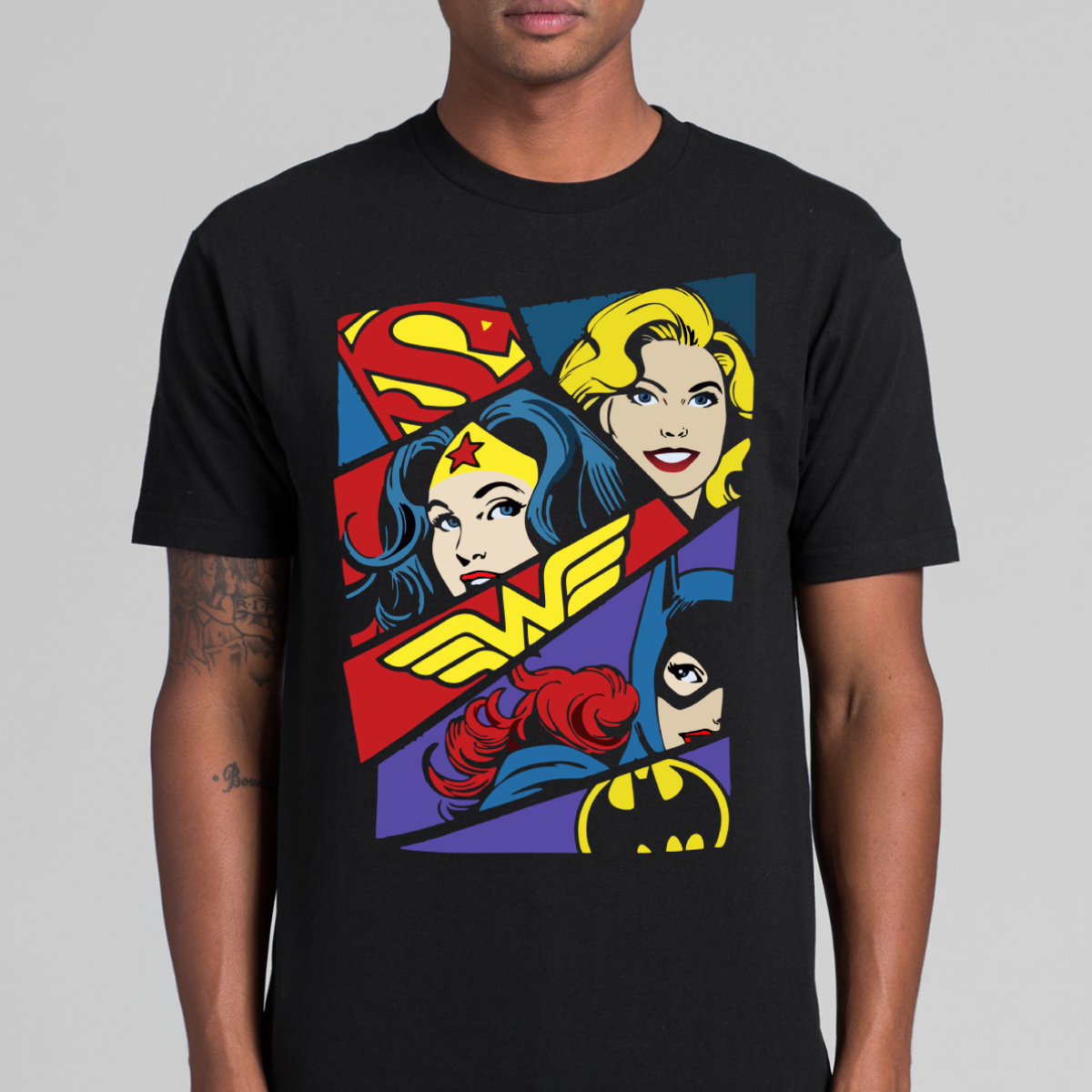 DC Comics Women's Heroine Pop Art Tee