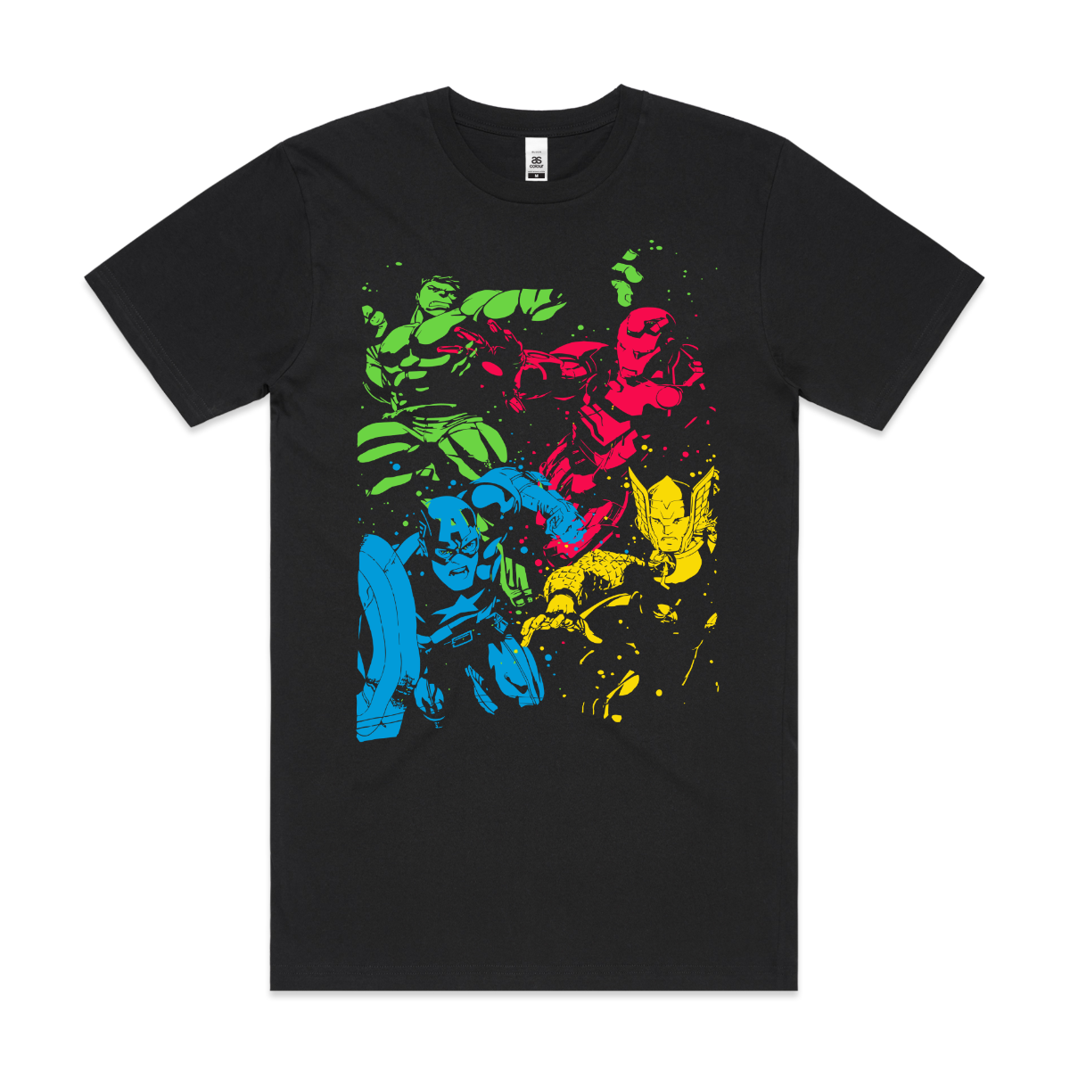 Marvel Avengers Neon Outlines Tee Heroes T-shirt