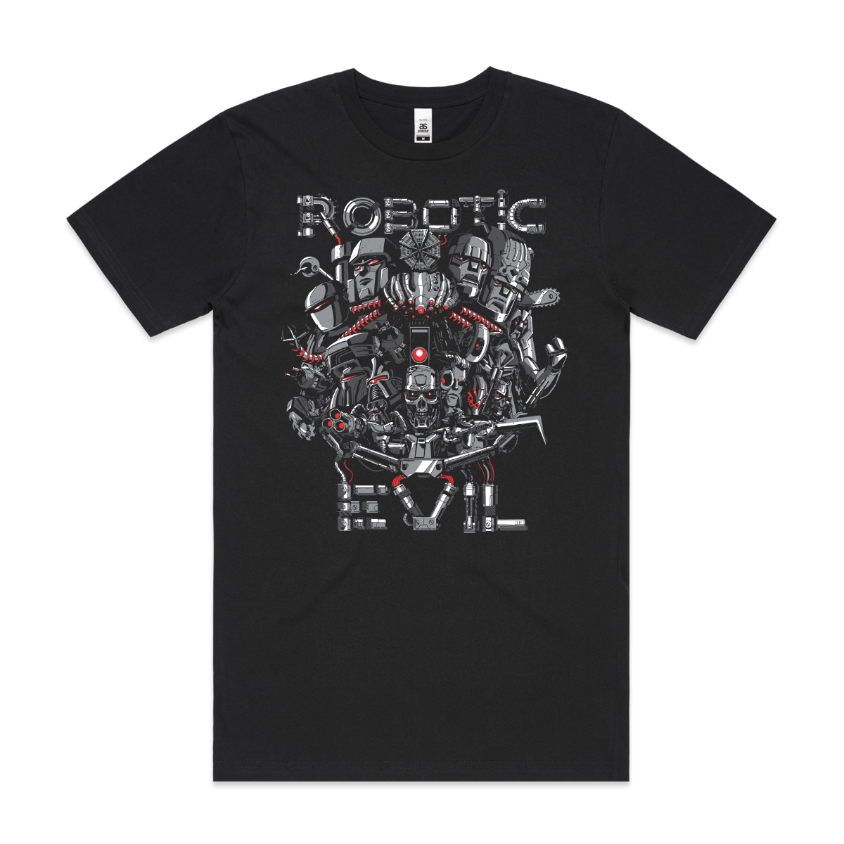 Robotic Evil Terminator T-shirt Sci-Fi Movie Tee