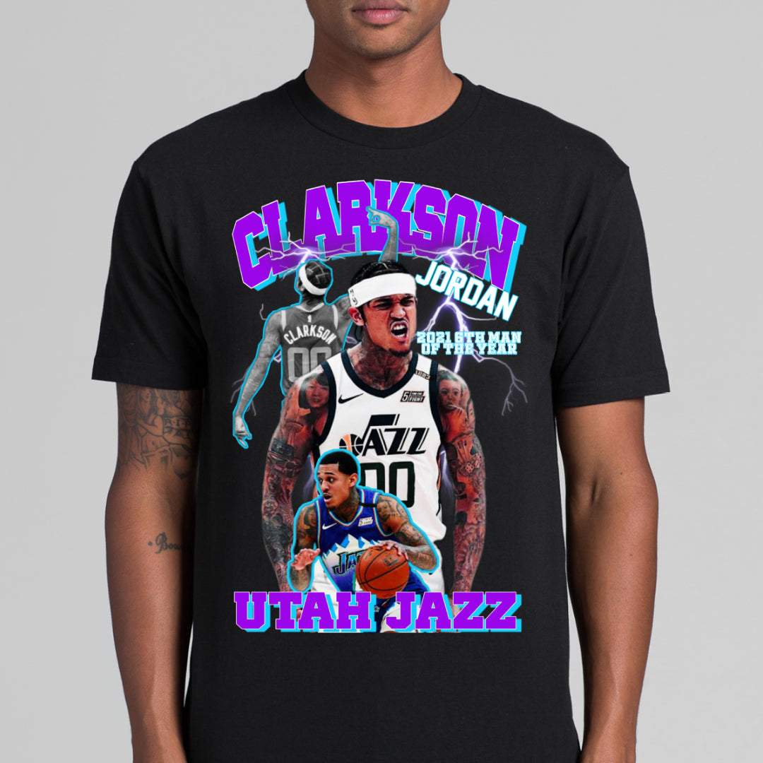 Jordan Clarkson NBA T-Shirt Sport Athlete Family Tee