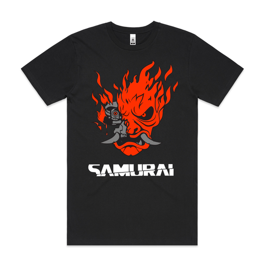 Cyberpunk Samurai T-shirt Japanese Anime