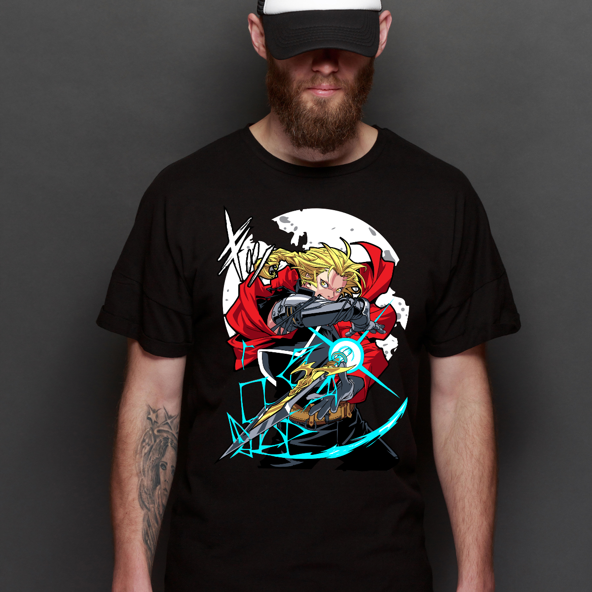 Fullmetal Alchemist Edward Elric V2 T-Shirt Japanese Anime Tee