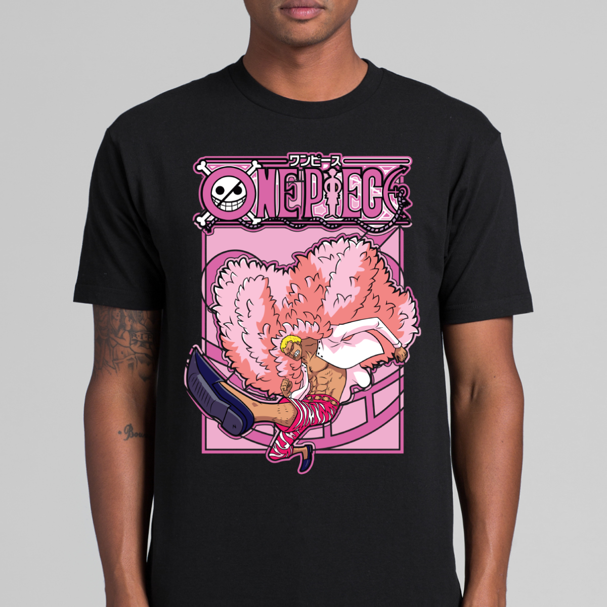 One Piece Donquixote Doflamingo V2 T-shirt Japanese Anime Tee