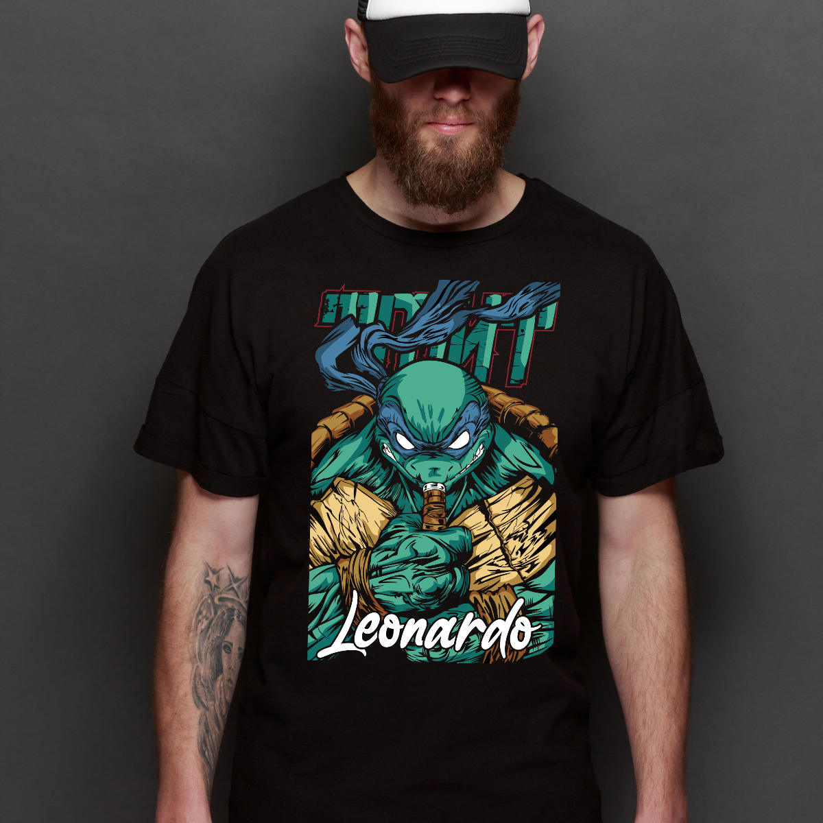 Teenage Mutant Ninja Turtles Leonardo V2 T-shirt Cartoon Tee