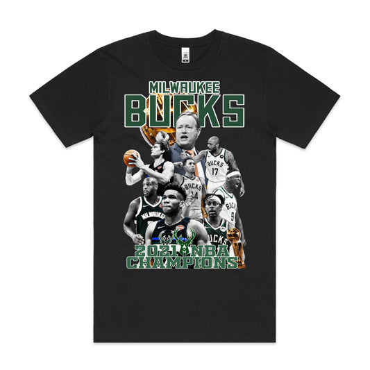 Milwaukee Bucks NBA T-Shirt Sport Athlete Family Tee