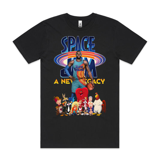 Space Jam Movies T-Shirt Cotton Block Tee