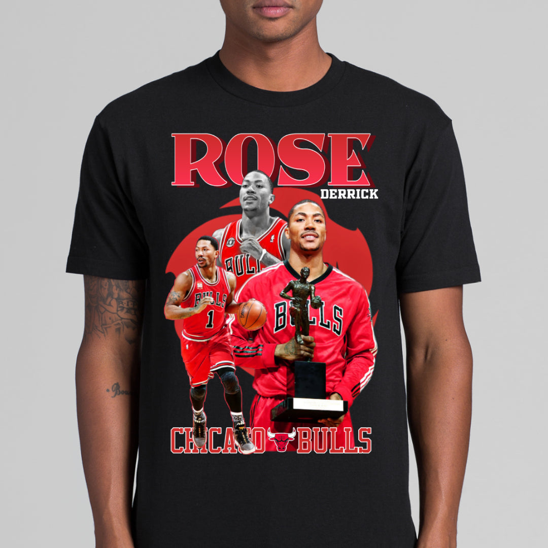 Derrick Rose V2 NBA T-Shirt Sport Athlete Family Tee