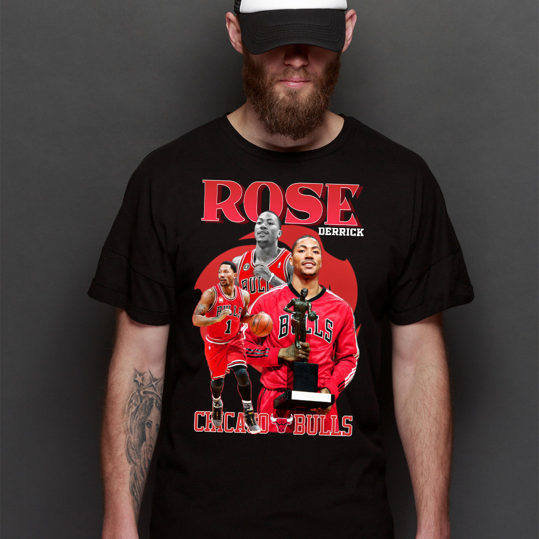 Derrick Rose V2 NBA T-Shirt Sport Athlete Family Tee