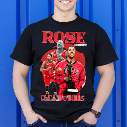 Derrick Rose V2 NBA T-Shirt Sport Athlete Family Tee