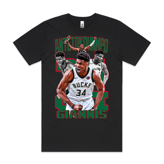 Giannis Antetokounmpo NBA T-Shirt Sport Athlete Family Tee