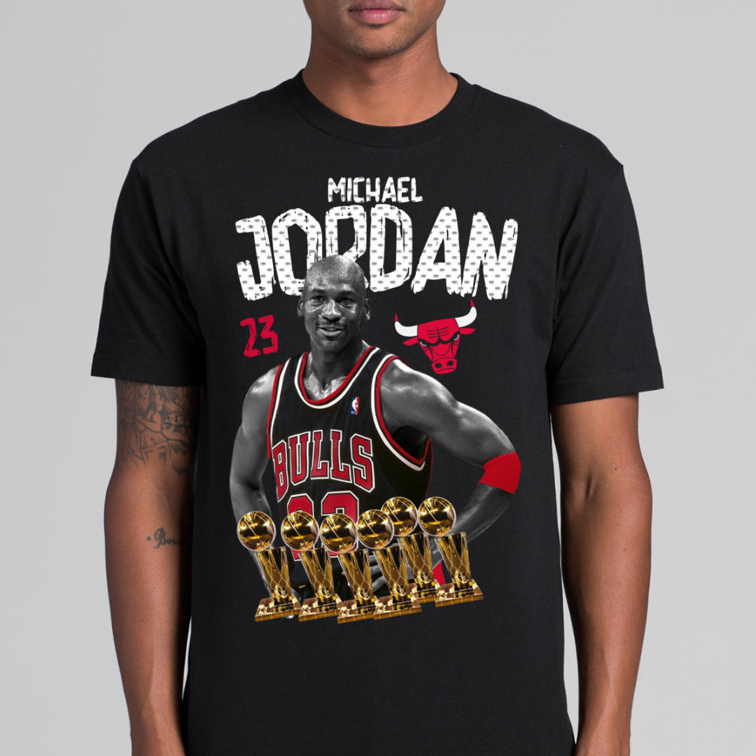 Michael Jordan V2 NBA T-Shirt Sport Athlete Family Tee