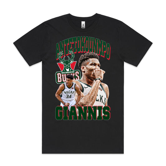 Giannis Antetokounmpo V2 NBA T-Shirt Sport Athlete Family Tee