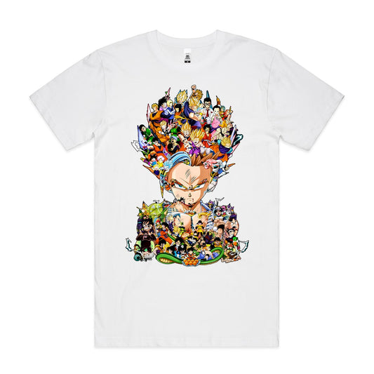 Dragon Ball Gohan White T-Shirt Japanese Anime Tee