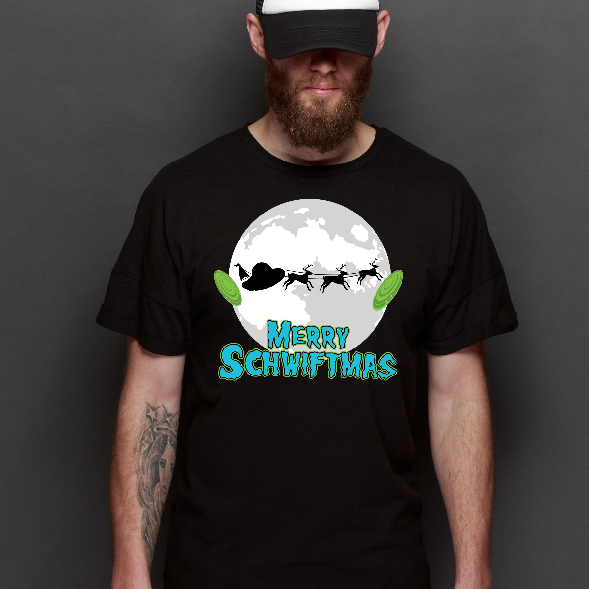 Rick and Morty Merry Schwiftmas Christmas T-Shirt Cartoon Tee