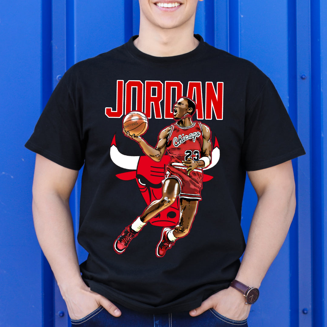 Michael Jordan V3 NBA T-Shirt Sport Athlete Family Tee