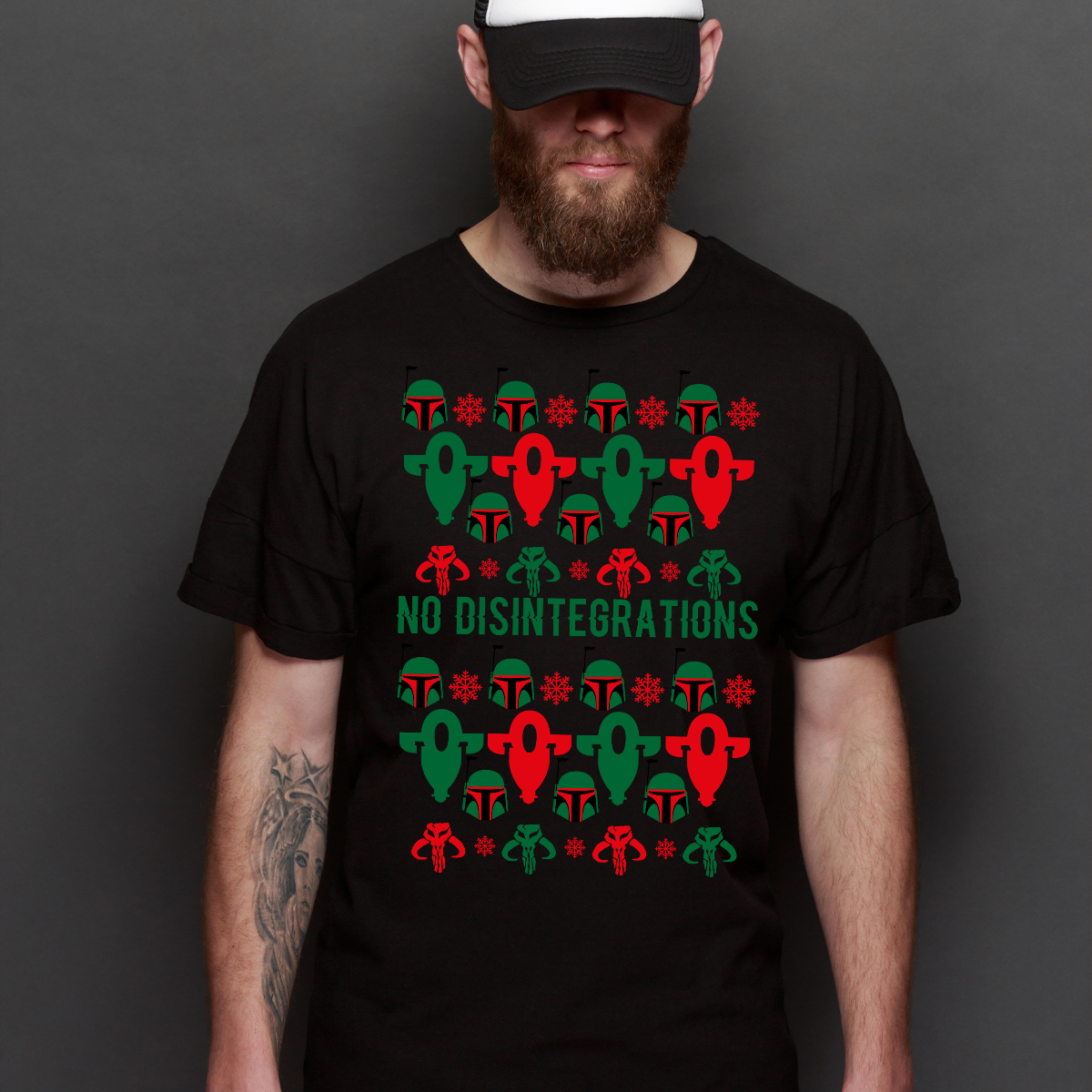 Star Wars: The Mandalorian Christmas T-Shirt Cartoon Tee