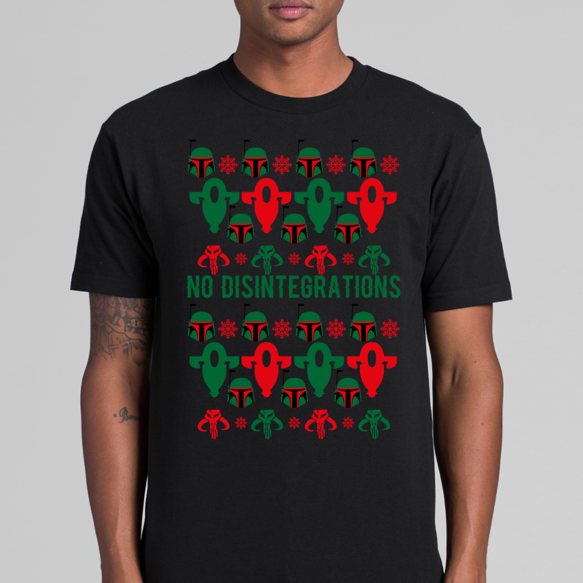 Star Wars: The Mandalorian Christmas T-Shirt Cartoon Tee