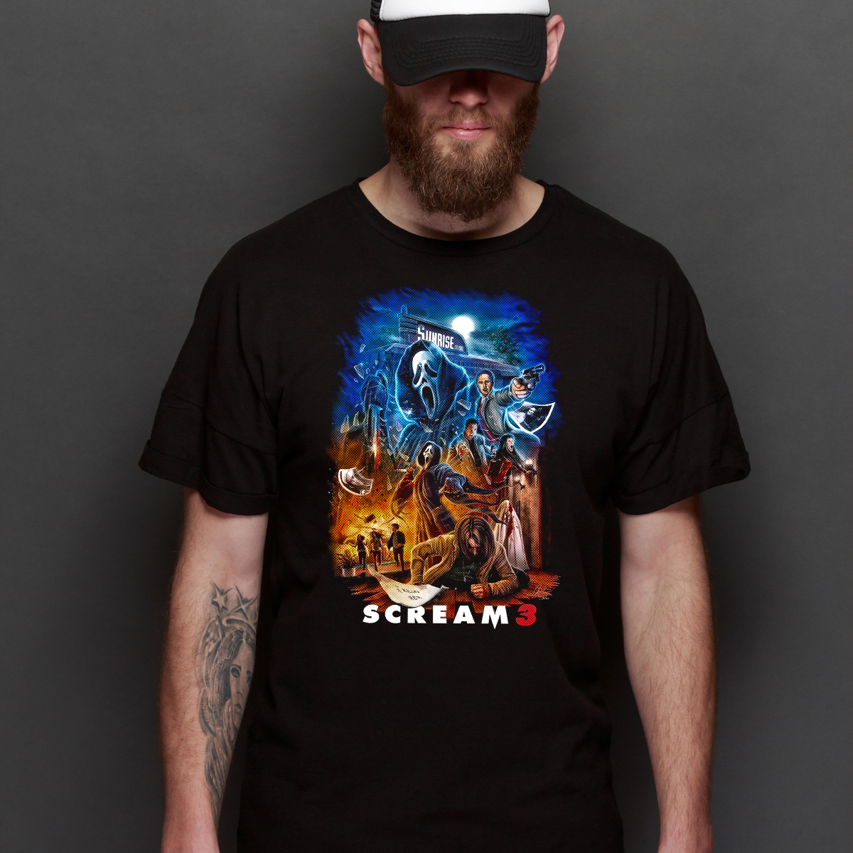 Scream 3 Horror Movie T-Shirt Tee