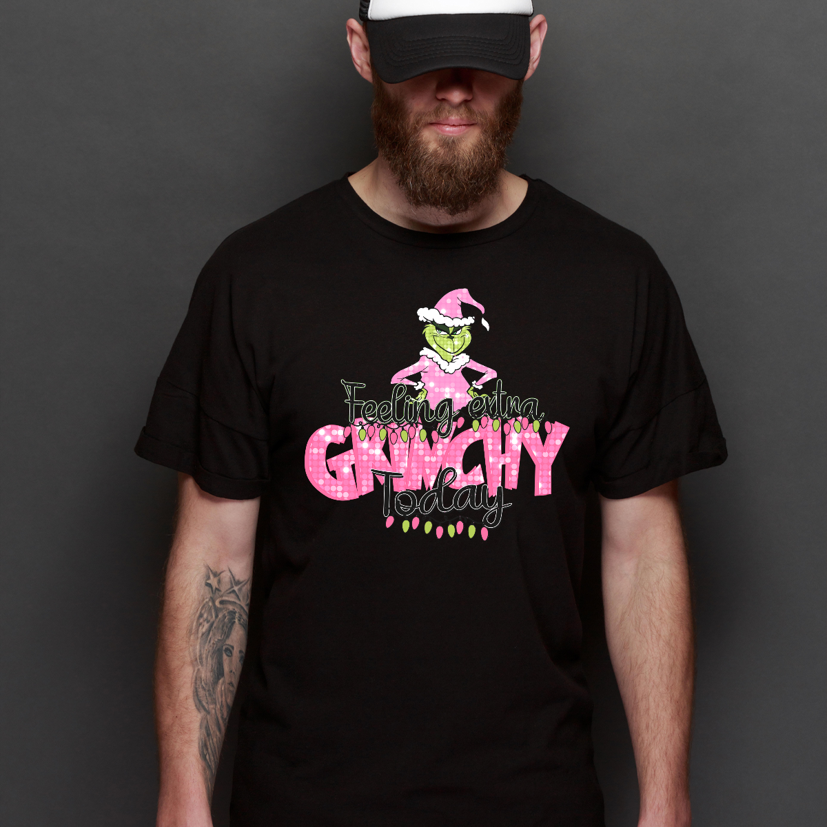 Feeling extra Grinchy Today T-Shirt Cartoon christmas Tee