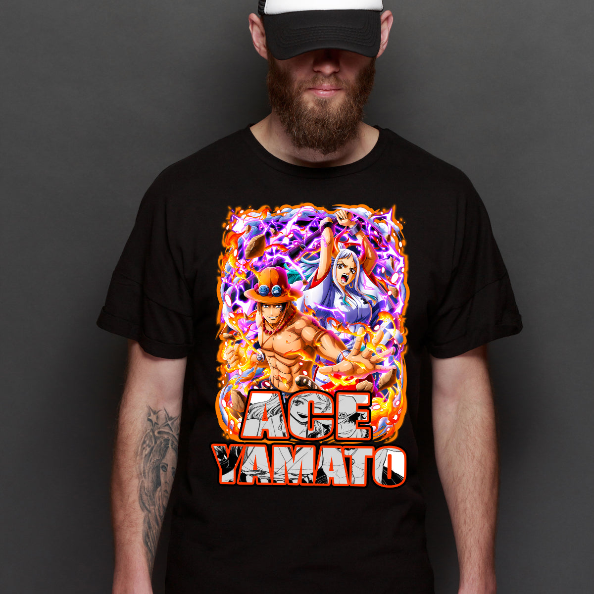 One Piece V21 ACE T-Shirt Japanese Anime Tee