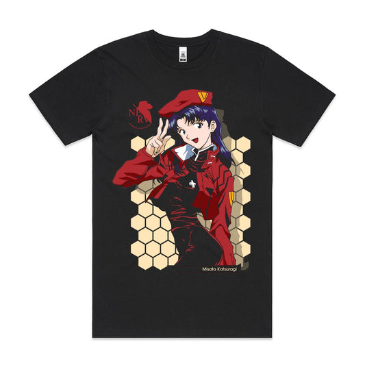 Evangelion Misato Katsuragi T-Shirt Japanese Anime Tee