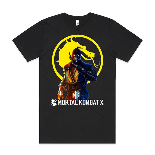Mortal Kombat X scorpion V2 T-Shirt Game Tee