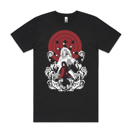 Naruto Senju Hashirama T-Shirt Cotton Block Tee