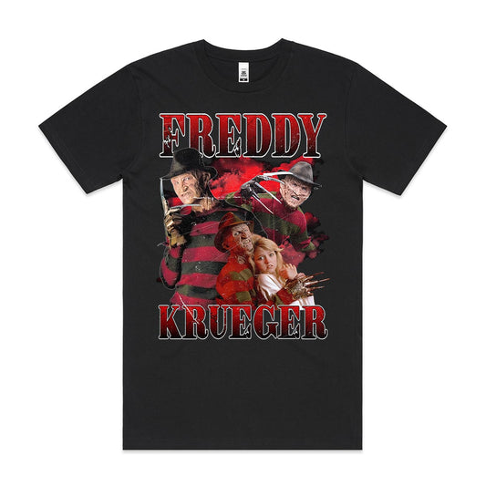 Freddy Krueger Horror movies T-Shirt Cotton Block Tee